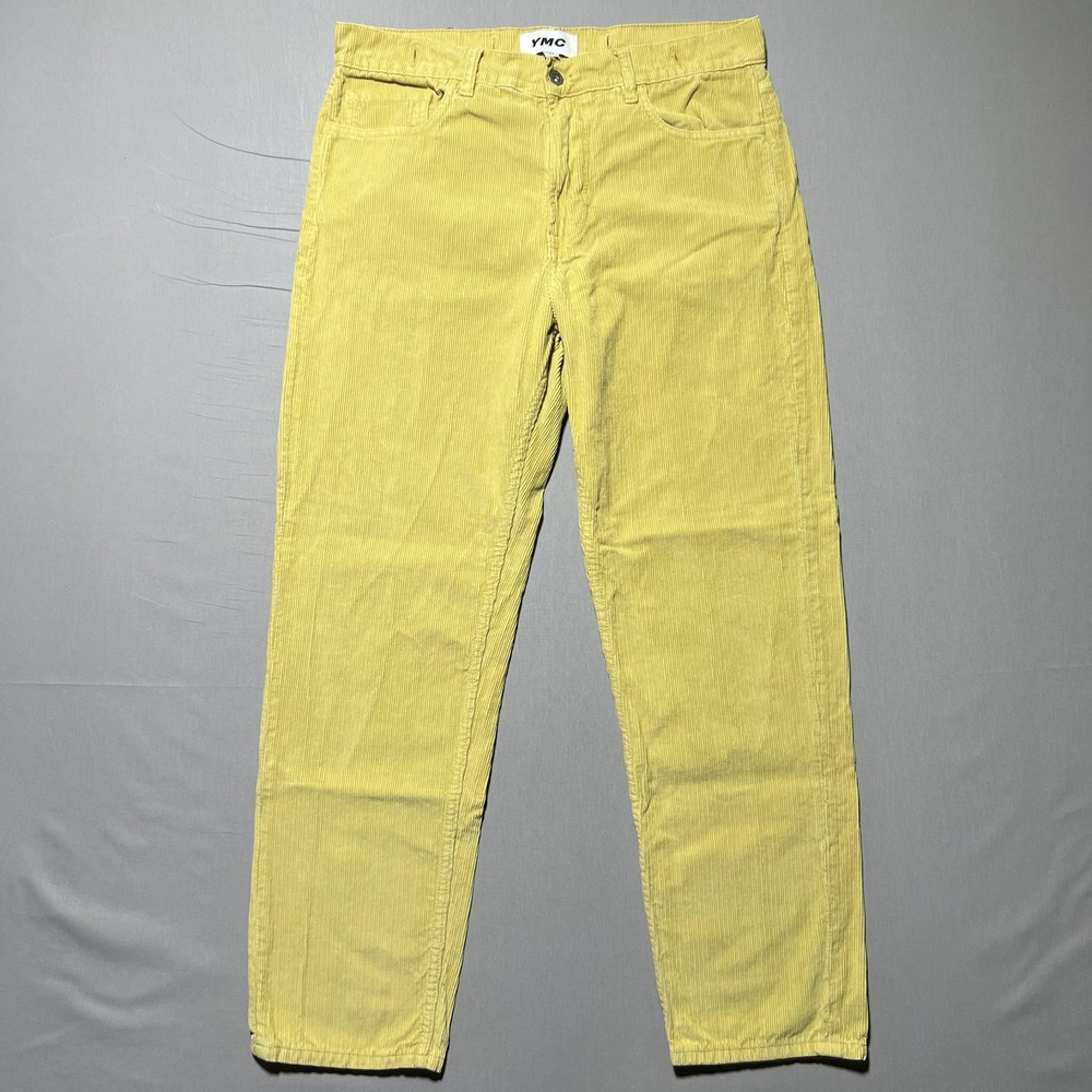 YMC Men's Yellow Corduroy Pants